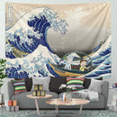 Rick And Morty The Great Wave Tapestry