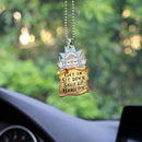 Rick And Morty Get In Sit Down Shut Up Hang On Car Ornament Custom Car Accessories Decorations