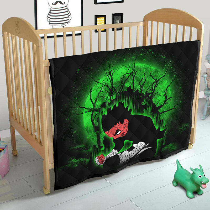 Rock Lee Power Up Moonlight Quilt Blanket Nearkii