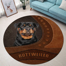 Rottweiler Dog Round Rug