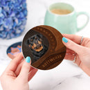 Rottweiler Dog Ceramic Decor Coaster - Gift Idea