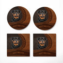 Rottweiler Dog Ceramic Decor Coaster - Gift Idea