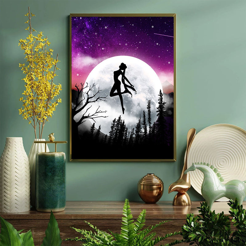 Sailor Moon Night - Living Room - Canvas Wall Art - Print - Wall Decor