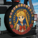 Sailor Moon Rose Stained Glass Jeep Car Spare Tire Cover