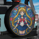 Sailor Moon Stained Glass Jeep Car Spare Tire Cover