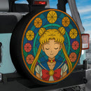 Sailor Moon Stained Glass Jeep Car Spare Tire Cover
