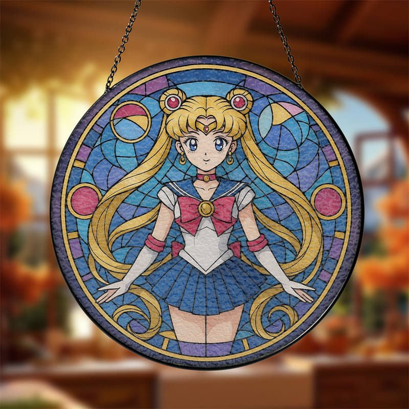 Sailor Moon Stained Glass Suncatcher