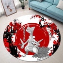 Sceptile Pokemon Japan Style Stained Glass Round Rug