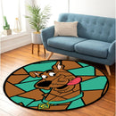 Scooby Doo Pokemon Stained Glass Round Rug