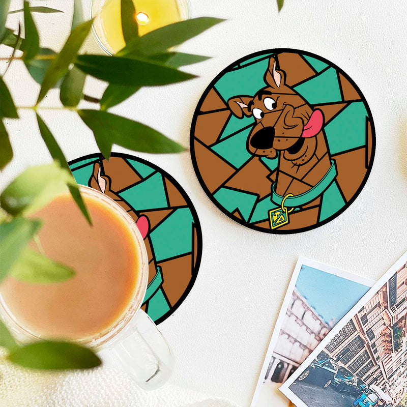 Scooby Doo Stained Glass Decor Coaster - Gift Idea