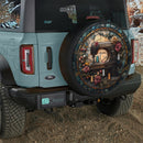 Sewing Machine Stained Glass Jeep Car Spare Tire Cover