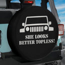 She Look Better Topless Jeep Car Spare Tire Cover