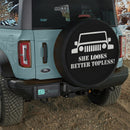She Look Better Topless Jeep Car Spare Tire Cover