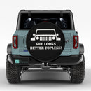 She Look Better Topless Jeep Car Spare Tire Cover