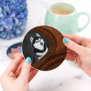 Siberian Husky Ceramic Decor Coaster - Gift Idea