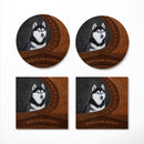 Siberian Husky Ceramic Decor Coaster - Gift Idea