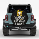Skull Do What I Want Jeep Girl Sunflower Car Spare Tire Cover