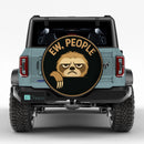 Sloth Ew People Jeep Car Spare Tire Cover