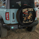 Sloth Sorry Santa Raccoon I Have Been Feral Car Spare Tire Cover