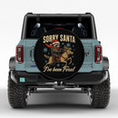 Sloth Sorry Santa Raccoon I Have Been Feral Car Spare Tire Cover
