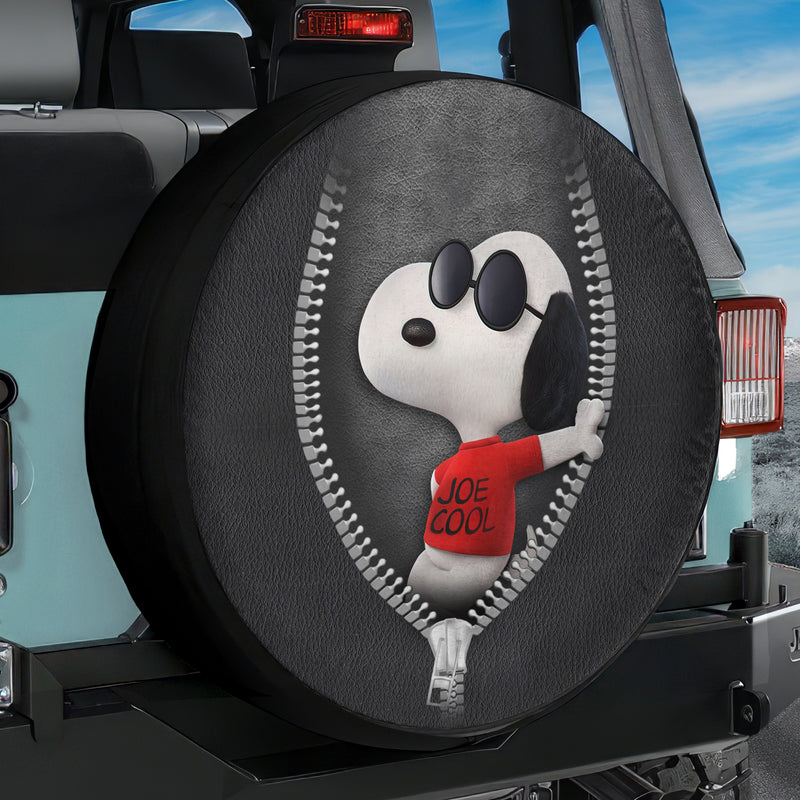 Snoopy Zipper Design Jeep Car Spare Tire Cover