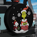 Snoopy X Grinch Christmas Jeep Car Spare Tire Cover
