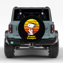 Happy Camper Snoopy Jeep Car Spare Tire Cover