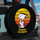 Happy Camper Snoopy Jeep Car Spare Tire Cover