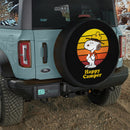 Happy Camper Snoopy Jeep Car Spare Tire Cover