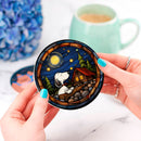 Snoopy Starry Night Decor Coaster - Gift Idea