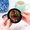 Spiderman Black Suit No Way Home Moonlight Ceramic Decor Coaster - Gift Idea