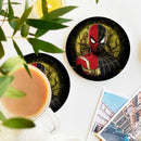 Spiderman Black Suit No Way Home Moonlight Ceramic Decor Coaster - Gift Idea