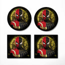 Spiderman Black Suit No Way Home Moonlight Ceramic Decor Coaster - Gift Idea