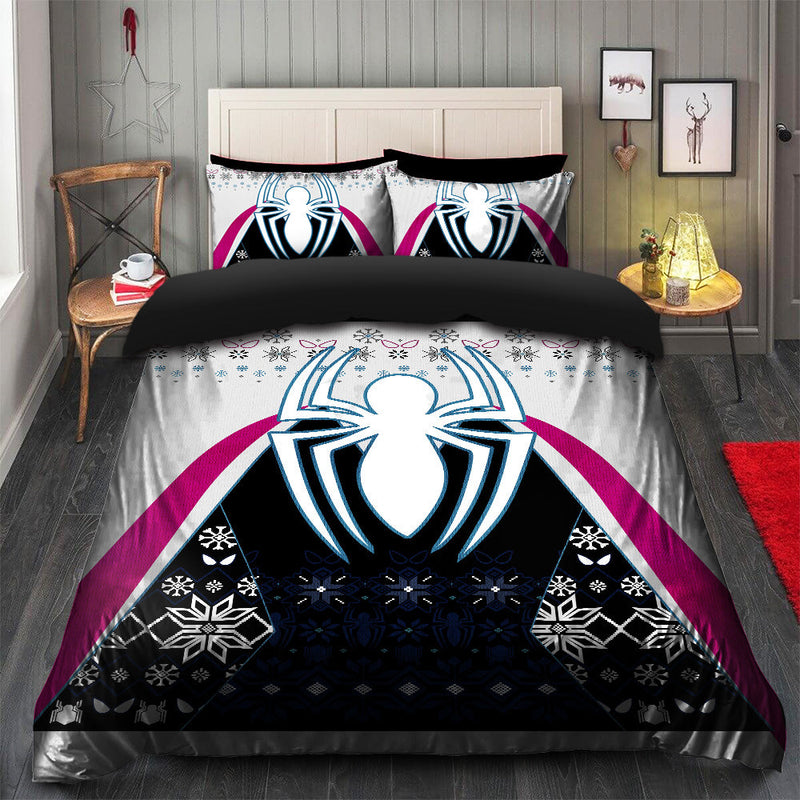 Spider Woman White Christmas Bedding Set Duvet Cover And 2 Pillowcases Nearkii