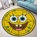 Funny Spongebob Face Round Rug