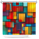 Spuare Color Shower Curtain