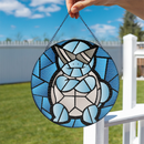 Squirtle Sunglasses Pokemon Round Stained Glass Suncatcher