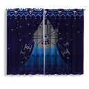 Star War Death Star Christmas Window Curtain