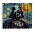 Darth Vader Starry Night Window Curtain