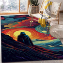 Darth Vader Art Rectangular Area Rug