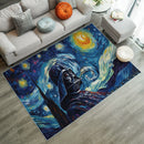 Darth Vader Starry Night Rectangular Area Rug
