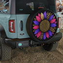 Colorful Sunflower Leopard Jeep Car Spare Tire Cover