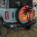 Sunset On Beach Jeep Car Spare Tire Cover