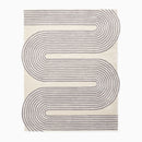 Swoosh Minimalist Rug Home Room Decor
