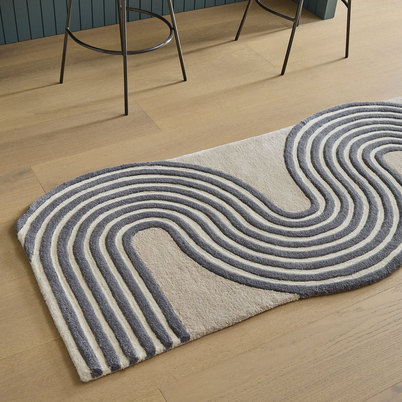 Swoosh Minimalist Rug Home Room Decor