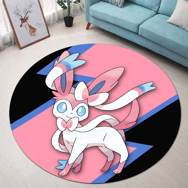 Sylveon Pokemon Round Rug