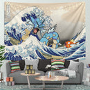 Gyarados Magikarp The Great Wave Japan Pokemon Tapestry