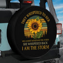 The Whipper To Her Sunflower Car Spare Tire Cover