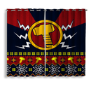 Thunder Thor Hammer Mjolnir Christmas Window Curtain