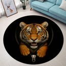 Tiger Zipper Round Rug